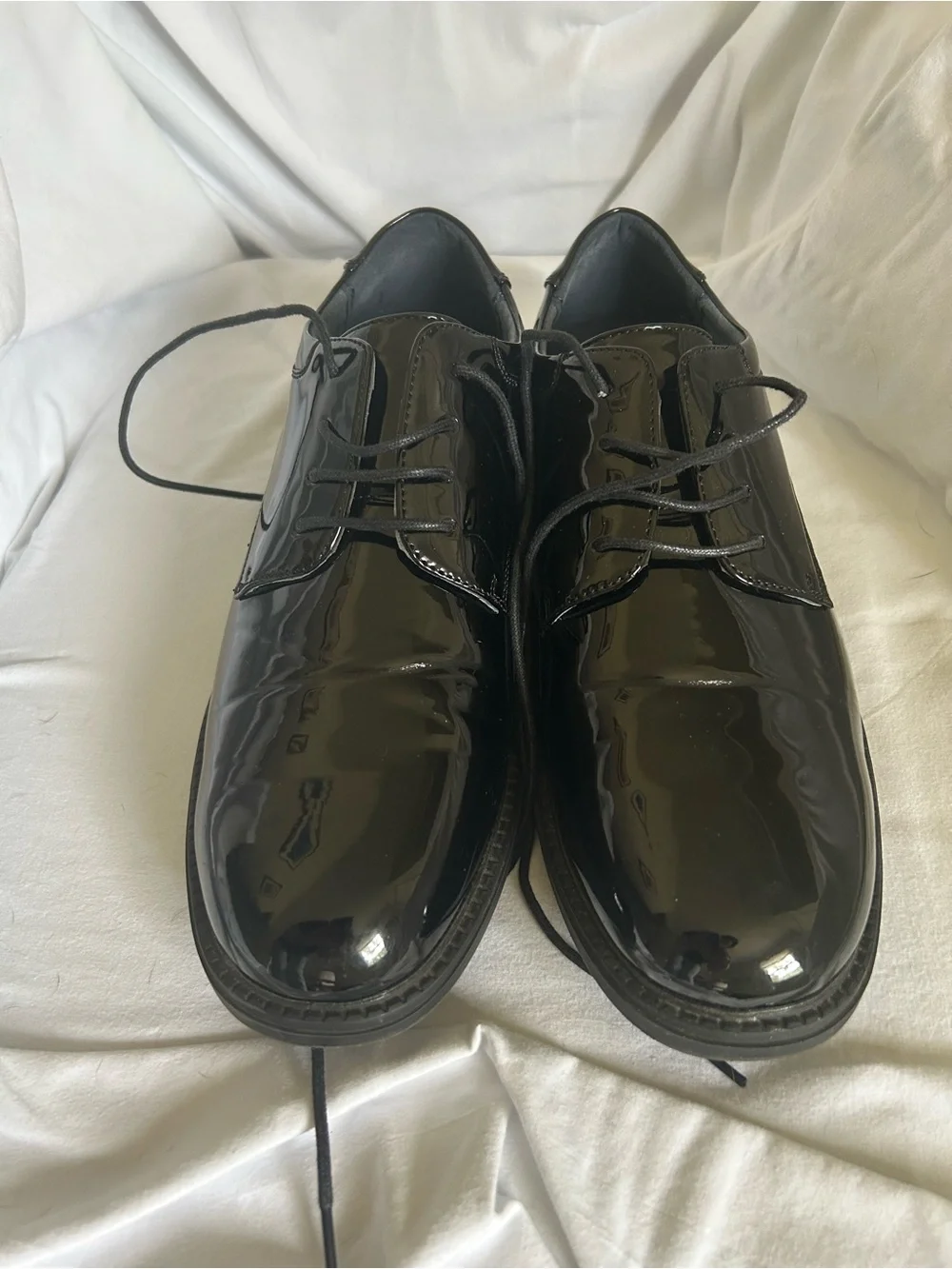 Men's Black Patent Lace-Up Dress Shoe